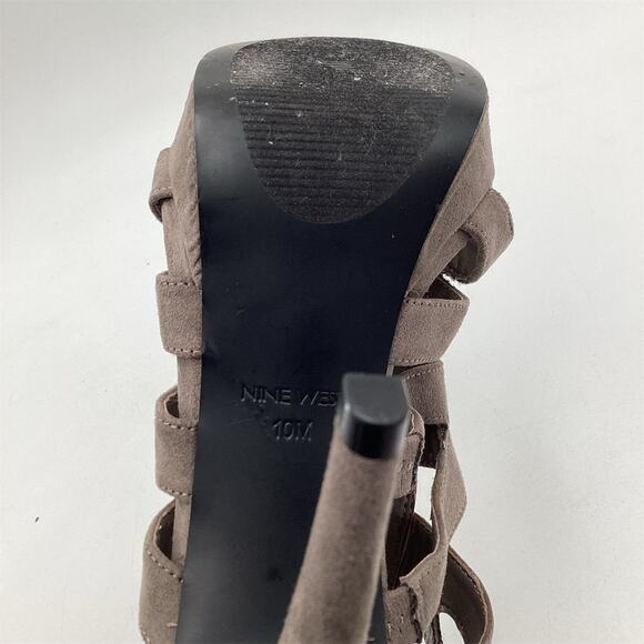 Nine West Women's Gladiator Sandals Brown Size 10M Party/Cocktail - Picture 8 of 9